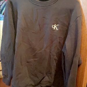 Black long sleeve Calvin Klein jeans crewneck